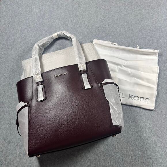 Michael Kors Voyager Tote Laptop Bag in Barolo (Oxblood Reddish Brown) NWT - Picture 5 of 12